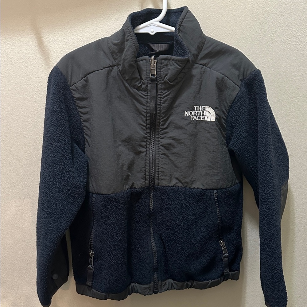 The North Face Dark Blue and Gray Denali Fleece Jacket